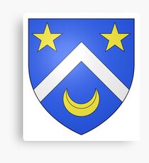 French France Coat of Arms 13414 Blason ville fr Le Mesnil Manche Canvas Print