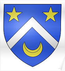 French France Coat of Arms 13414 Blason ville fr Le Mesnil Manche Poster