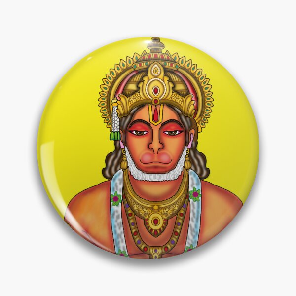 Item preview, Lord Hanuman Artwork | Divine Hindu God Digital Painting Illustration designed and sold by Harshit_Digital_Arts.