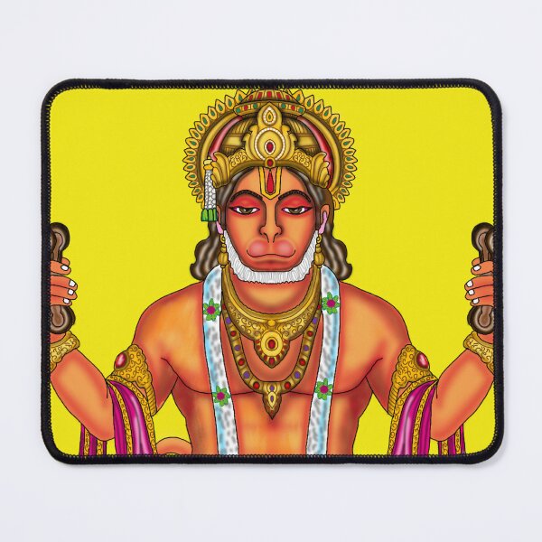Item preview, Lord Hanuman Artwork | Divine Hindu God Digital Painting Illustration designed and sold by Harshit_Digital_Arts.