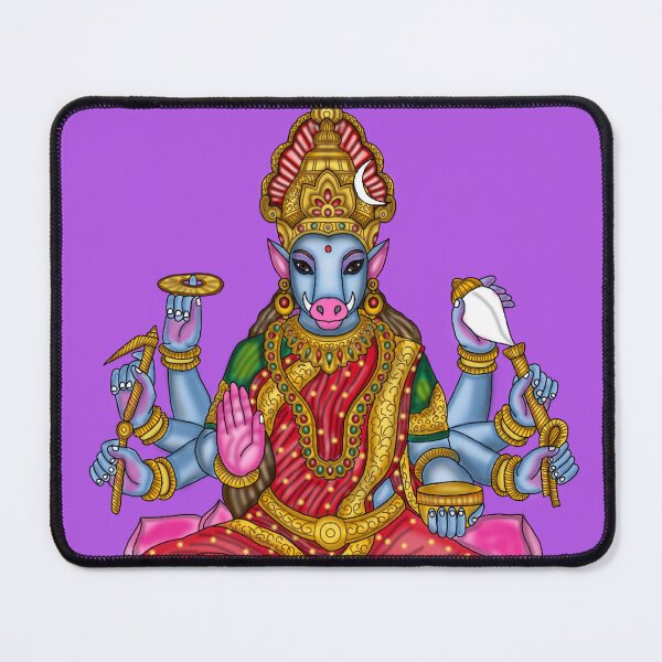 Item preview, Goddess Varahi Artwork | Divine Hindu Goddess Digital Painting Illustration designed and sold by Harshit_Digital_Arts.