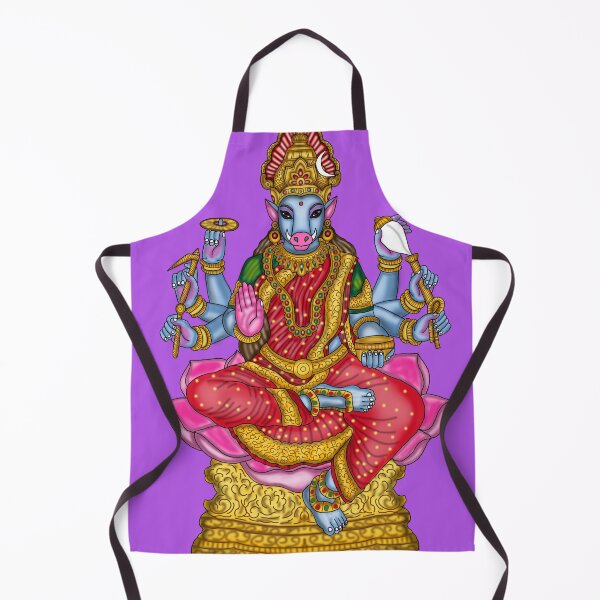Item preview, Goddess Varahi Artwork | Divine Hindu Goddess Digital Painting Illustration designed and sold by Harshit_Digital_Arts.