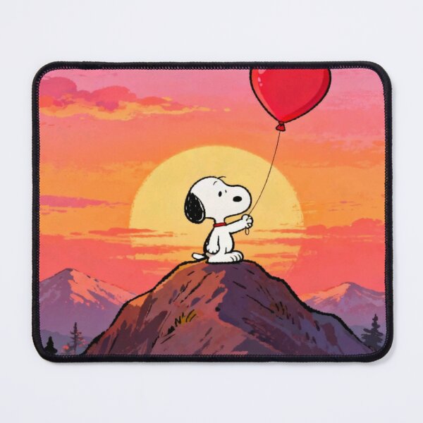 Item preview, Snoopy Heart Balloon Mountain Sunset designed and sold by Innova_Creations.