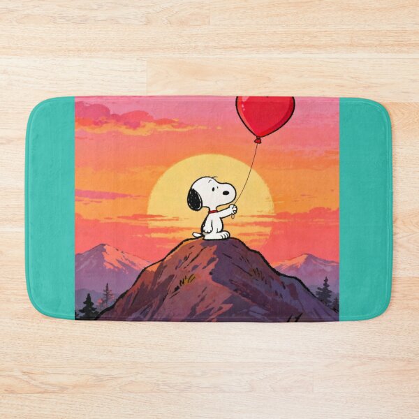Item preview, Snoopy Heart Balloon Mountain Sunset designed and sold by Innova_Creations.