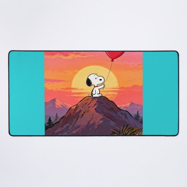 Item preview, Snoopy Heart Balloon Mountain Sunset designed and sold by Innova_Creations.