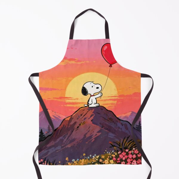 Item preview, Snoopy Heart Balloon Mountain Sunset designed and sold by Innova_Creations.