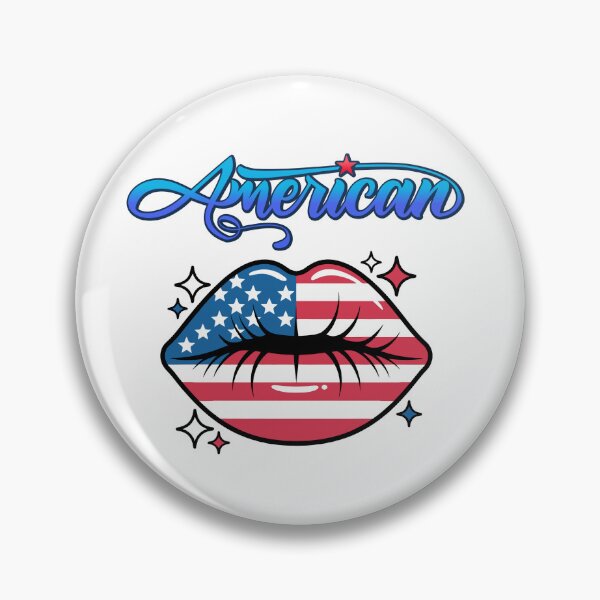 Item preview, American Flag Lips Patriotic Style designed and sold by Sarah'sCreativeLab.