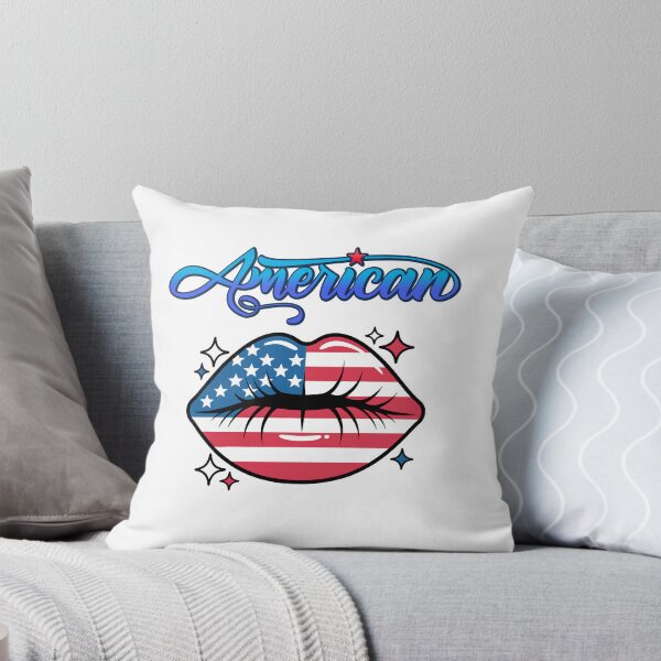 Item preview, American Flag Lips Patriotic Style designed and sold by Sarah'sCreativeLab.