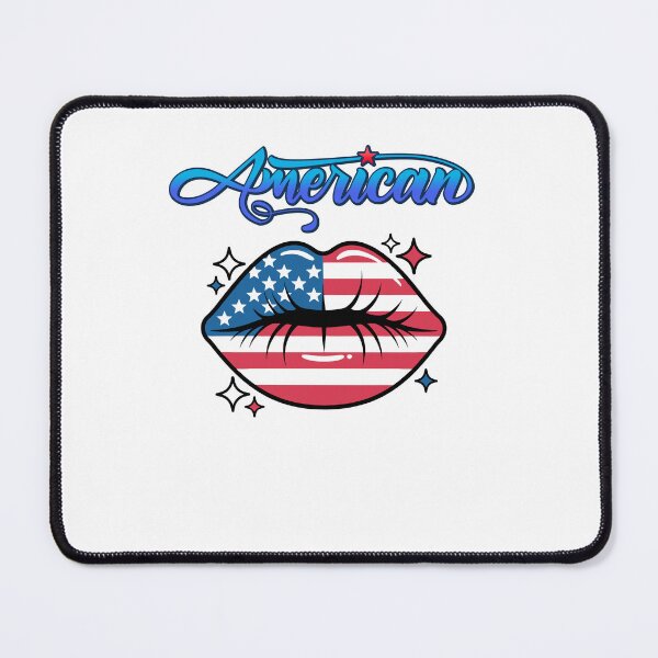 Item preview, American Flag Lips Patriotic Style designed and sold by Sarah'sCreativeLab.
