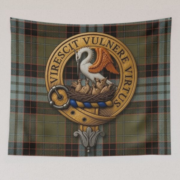 Item preview, Stewart Crest 3D and Old Weathered Tartan designed and sold by Kirrindy Designs.