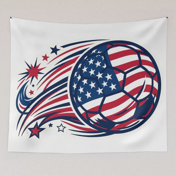 Item preview, USA Patriotic Soccer Ball Stars designed and sold by Majnon8bp.