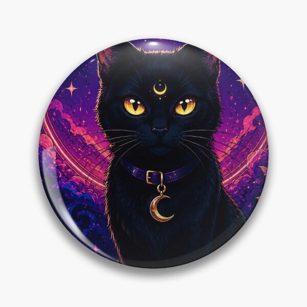Item preview, Mystic Black Cat Halloween Magic designed and sold by PureVibeStudio.