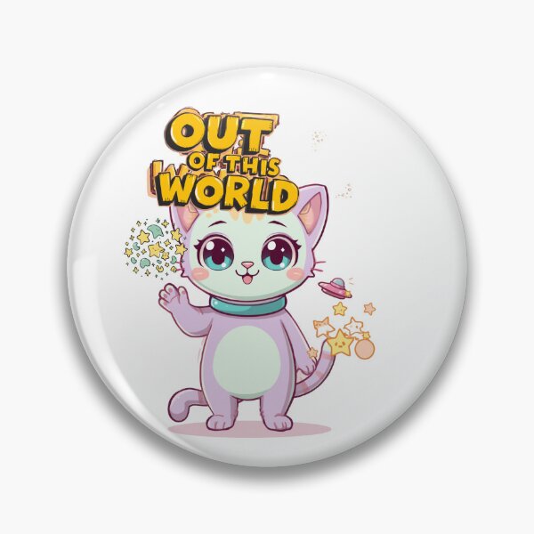 Item preview, Out Of This World Cute Space Alien Cat Kawaii designed and sold by Good Day Design.