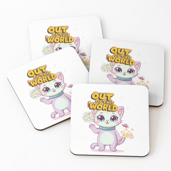 Item preview, Out Of This World Cute Space Alien Cat Kawaii designed and sold by Good Day Design.