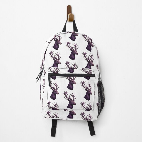 Item preview, Elegant Deer Lover Gift – Purple Floral Stag Design designed and sold by QuietlyBecoming.