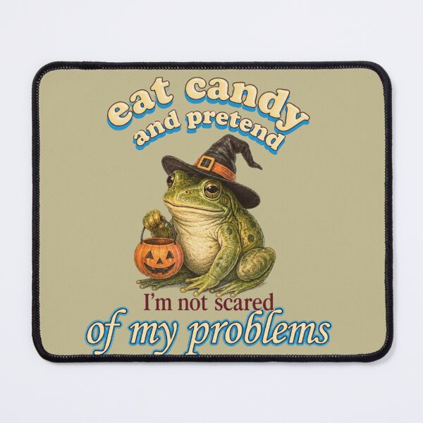 Item preview, Eat Candy and Pretend Courage Frog designed and sold by BoringClothes .