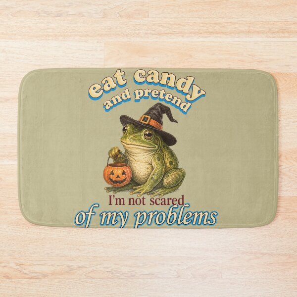 Item preview, Eat Candy and Pretend Courage Frog designed and sold by BoringClothes .