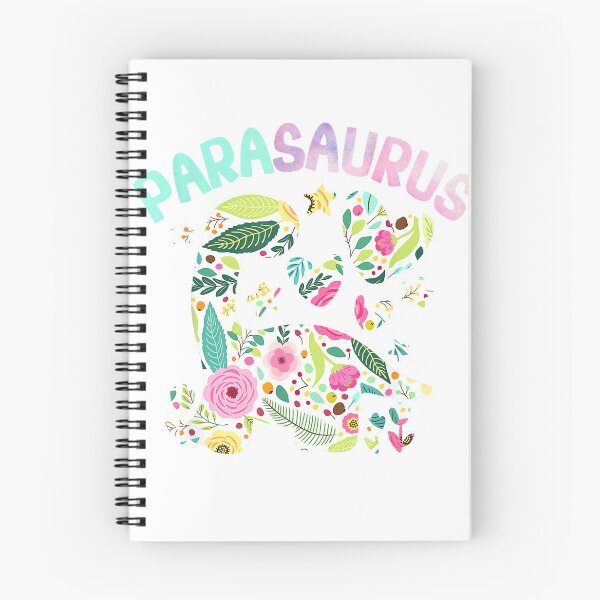 Item preview, Parasaurus Watercolor Floral Funny Paraeducator Dinosaur T-Shirt designed and sold by NFTaletellers.