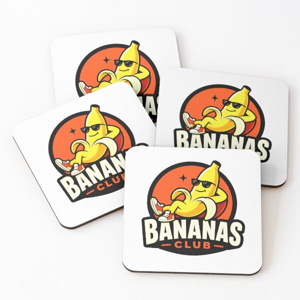 Item preview, Bananas Club – Cool Cartoon Banana Mascot Design designed and sold by IMuDesigner.