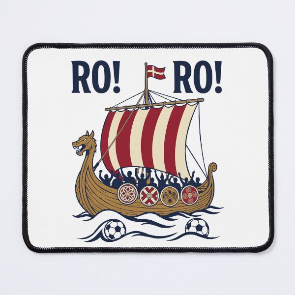 Item preview, Ro Ro Norway Viking Ship Soccer Fan Pride designed and sold by FreshVibe Prints.