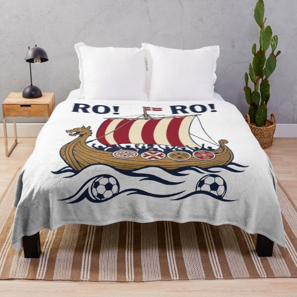 Item preview, Ro Ro Norway Viking Ship Soccer Fan Pride designed and sold by FreshVibe Prints.