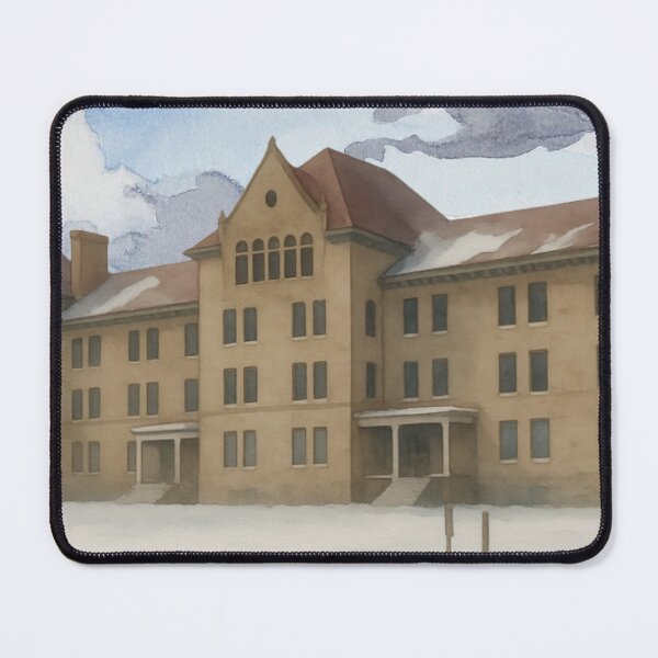 Item preview, Peoria State Hospital (Bartonville, Illinois) Vintage-Style Watercolor designed and sold by GhostlyWorld.