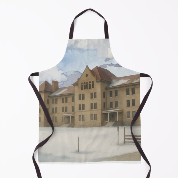 Item preview, Peoria State Hospital (Bartonville, Illinois) Vintage-Style Watercolor designed and sold by GhostlyWorld.