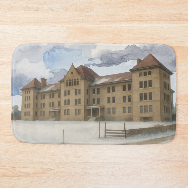 Item preview, Peoria State Hospital (Bartonville, Illinois) Vintage-Style Watercolor designed and sold by GhostlyWorld.