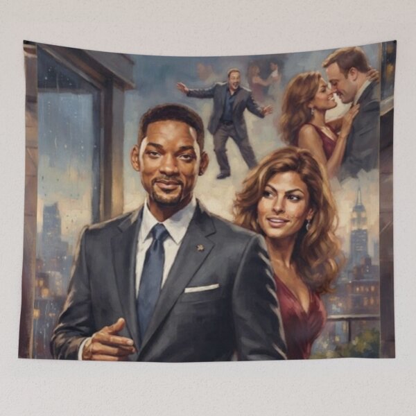 Item preview, Hitch Retro Romantic Comedy Date Doctor Tribute Art Movie Poster designed and sold by Art's Diner.
