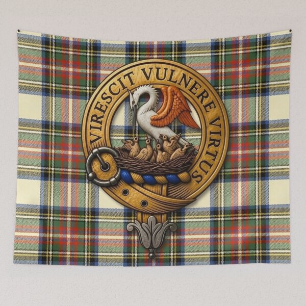 Item preview, Stewart Crest 3D and Ancient Dress Tartan designed and sold by Kirrindy Designs.