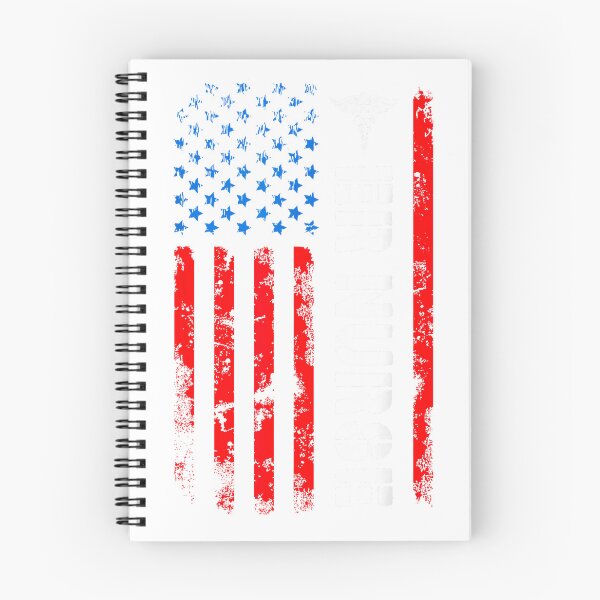 Item preview, Patriotic ER Nurse Shirt Retro American Flag 4th of July RN T-Shirt designed and sold by ‘Nothing Scares Me’ Store.