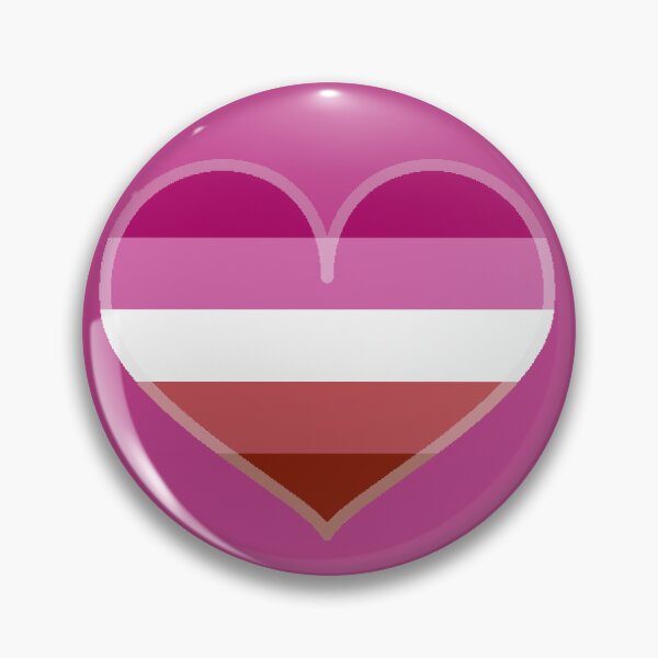 Item preview, Lesbian "Lipstick" Pride Heart [Pink Edition] designed and sold by Roxzania.