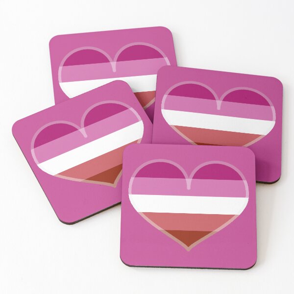 Item preview, Lesbian "Lipstick" Pride Heart [Pink Edition] designed and sold by Roxzania.