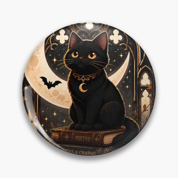 Item preview, Spooky Cat Library designed and sold by Tharaazu.