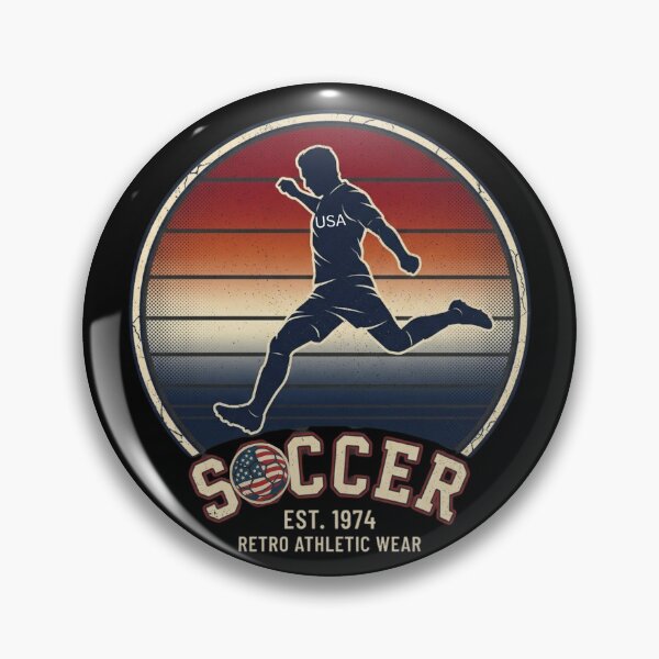 Item preview, Vintage USA Soccer Player 1974 Retro designed and sold by Majnon8bp.