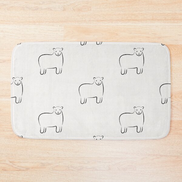Item preview, Line Art Sheep Illustration Patterns designed and sold by OG-Graphics.