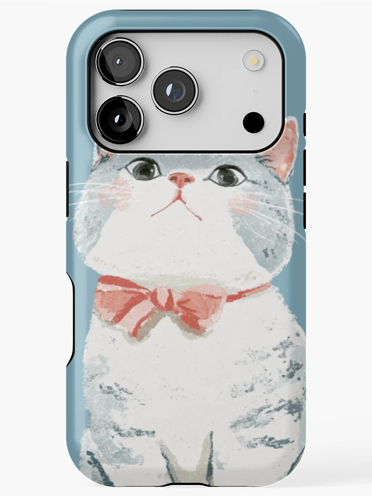 Thumbnail 1 of 4, iPhone Case, Cute Cat designed and sold by Inspired Life Creative.
