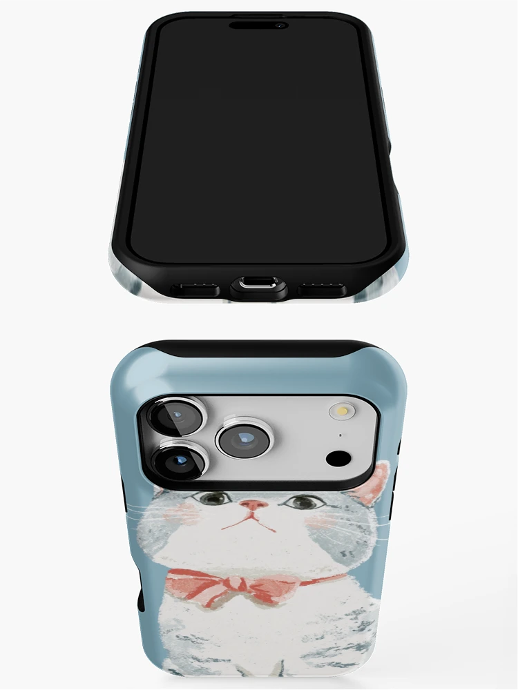 Thumbnail 3 of 4, iPhone Case, Cute Cat designed and sold by Inspired Life Creative.