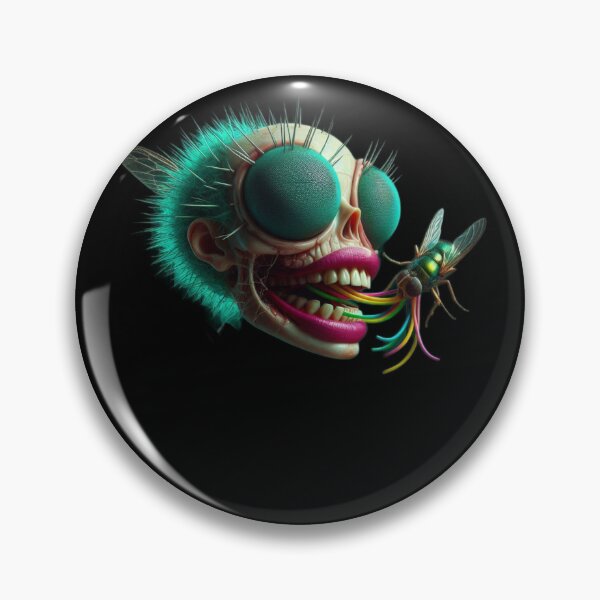 Item preview, Flycatcher Frenzy – Uncanny Insectoid Skull Hybrid designed and sold by LujziWorld.