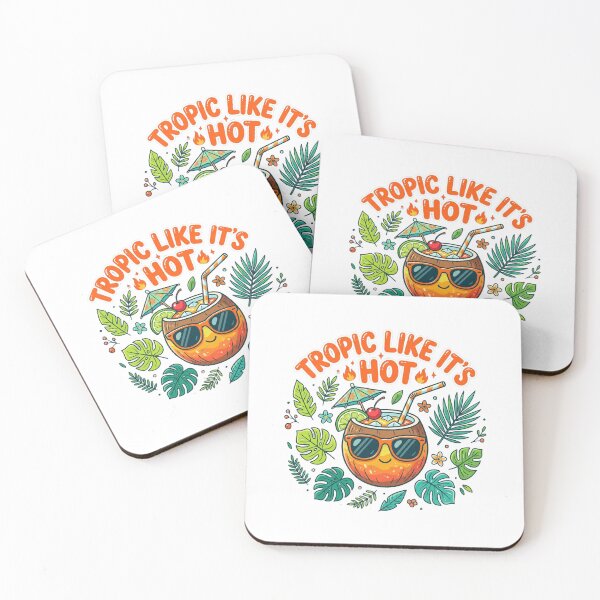 Item preview, Tropic Like Its Hot Funny Summer Tee designed and sold by 7Four1 Designs.