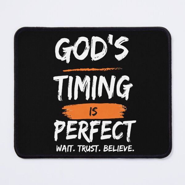 Item preview, God’s Timing Is Perfect Christian Design - Wait Trust Believe Faith Encouragement designed and sold by FaithThroughEverySeason.