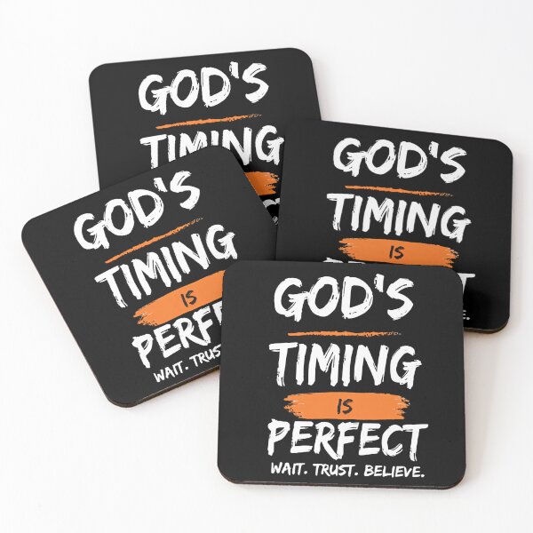Item preview, God’s Timing Is Perfect Christian Design - Wait Trust Believe Faith Encouragement designed and sold by FaithThroughEverySeason.