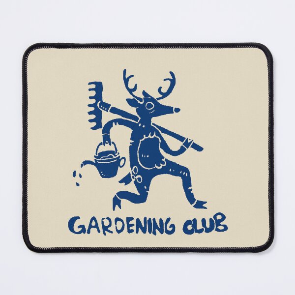 Item preview, Deer Gardening Club Hand Drawn Linocut Illustration designed and sold by RNASstuff.