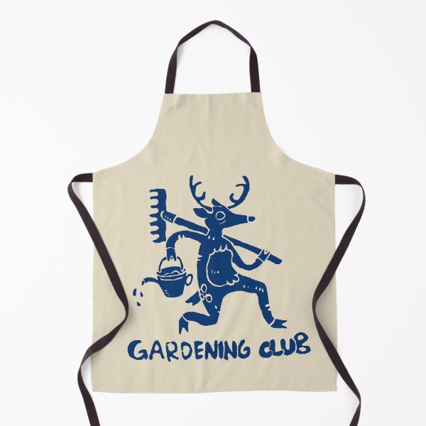 Item preview, Deer Gardening Club Hand Drawn Linocut Illustration designed and sold by RNASstuff.