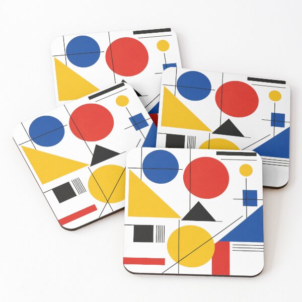 Item preview, Geometric Bauhaus Shapes Composition designed and sold by Owcomm.