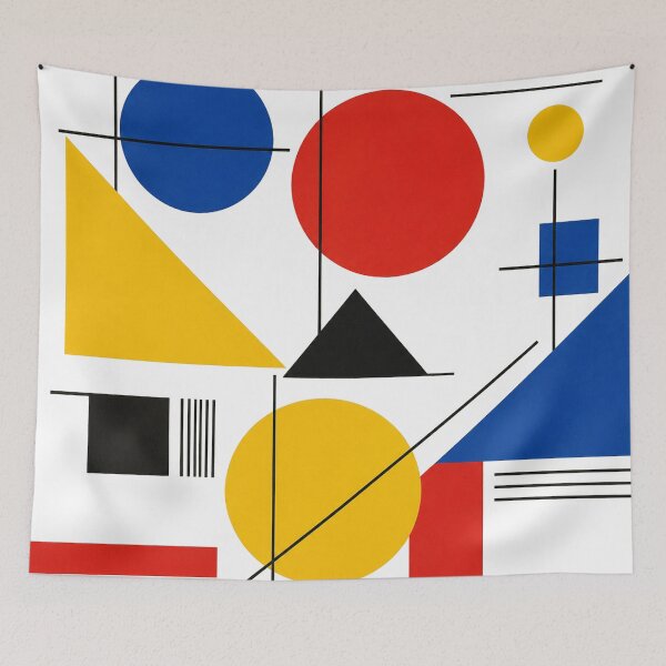 Item preview, Geometric Bauhaus Shapes Composition designed and sold by Owcomm.