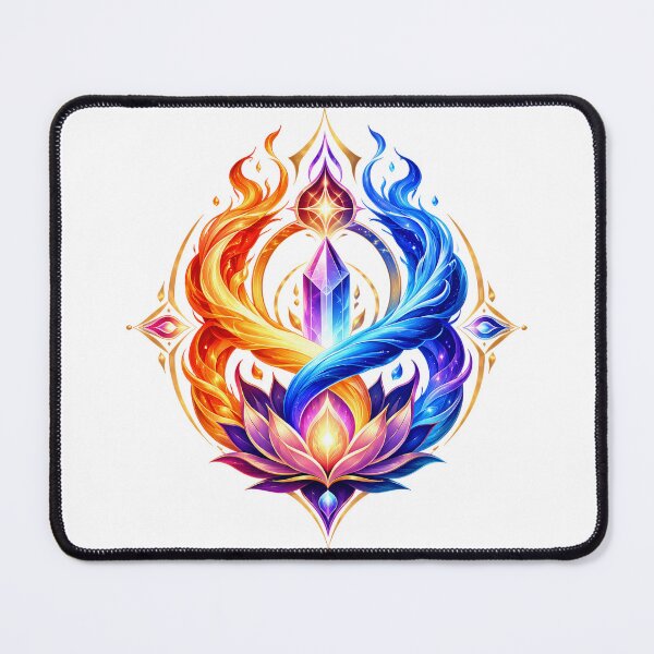 Item preview, Dual Flame Crystal Lotus designed and sold by syotos-ai.