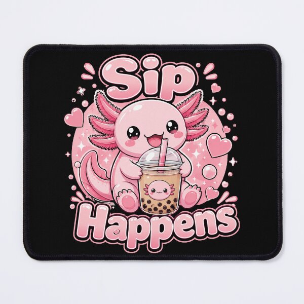 Item preview, Sip Happens – Cute Kawaii Axolotl Bubble Tea | Funny Boba Tea Lover Gift designed and sold by RJACreative.