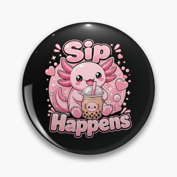 Item preview, Sip Happens – Cute Kawaii Axolotl Bubble Tea | Funny Boba Tea Lover Gift designed and sold by RJACreative.