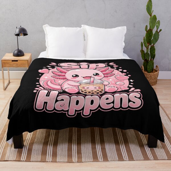 Item preview, Sip Happens – Cute Kawaii Axolotl Bubble Tea | Funny Boba Tea Lover Gift designed and sold by RJACreative.